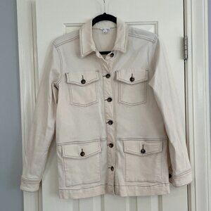 Tribal - White Chore Jacket - Size XS